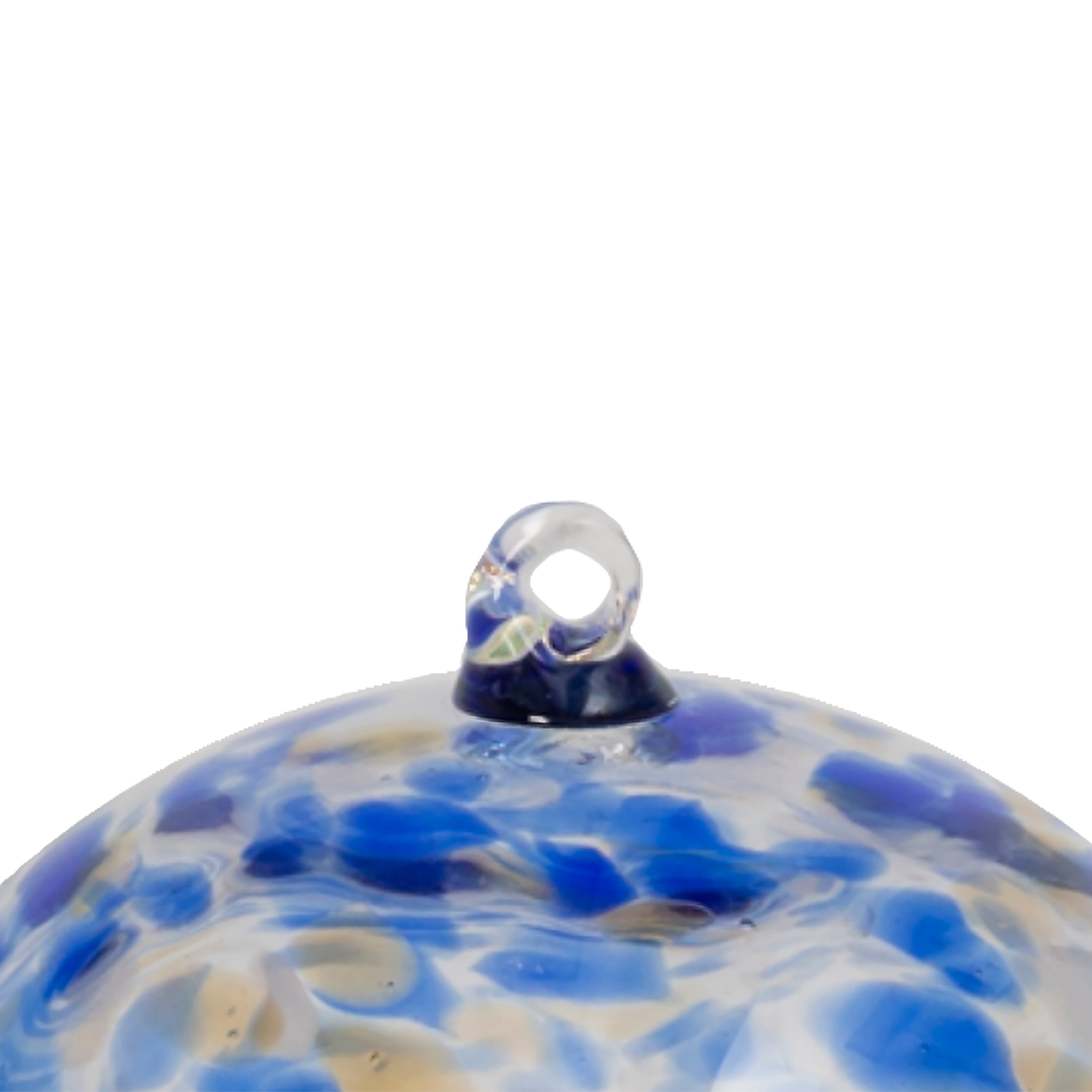 5.75 Inch Elegant Blue Illuminating Hand Blown Glass Sphere